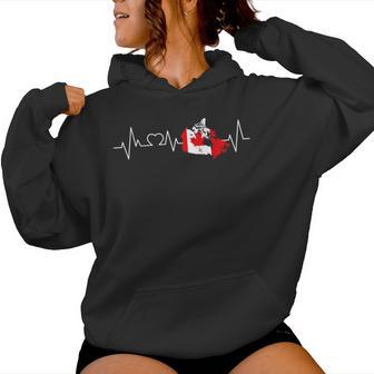 Kanada Herzschlag Flagge Liebe Männer Frauen Geschenk Kapuzenpullover für Damen - Geschenkecke