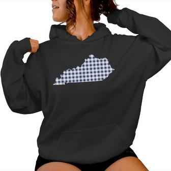 Kentucky Ky Cute Plaid Style Womens Women Hoodie | Seseable UK
