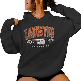 Langston Institute Of Technology Arch Retro For Women Women Hoodie - Thegiftio UK