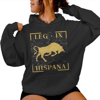 Legión Ix Hispana Roma Toro Emblema Estandarteoldado Sudadera con capucha para mujer - Regaloses