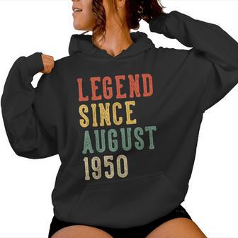 Leyenda Desde Agosto 76 Cumpleaños 1950 Hombres Es 76 Años Sudadera con capucha para mujer - Regaloses