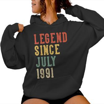 Leyenda Desde Julio 35 Cumpleaños 1991 Hombres Es 35 Años Sudadera con capucha para mujer - Regaloses