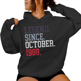 Leyenda Desde Octubre De 1969 Para Hombres Es Octubre De 1969 Sudadera con capucha para mujer - Regaloses