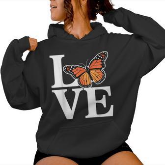 Love Monarch Milkweed Butterfly Monarch Women Hoodie - Thegiftio UK