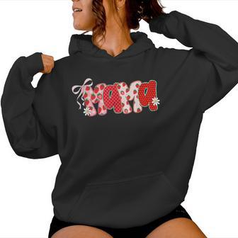 Mama Strawberry Coquette Bow Summer Vacation Hawaii Beach Women Hoodie - Thegiftio UK