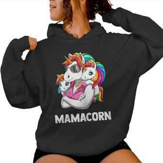 Maman Licorne Deux Enfants Maman Cool Sweat à capuche femme - Cadeauxyz