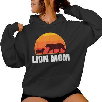 Mamma Leone Festa Della Mamma Lion Mom Felpa con cappuccio da donna - Novitaregali