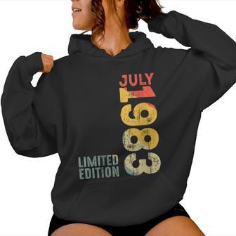 Mes Julio 1983 Año 1983 Retro 1983Intage 1983 Desde 1983 Cuello Sudadera con capucha para mujer - Regaloses
