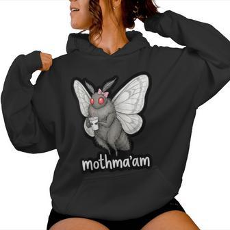 Mothman Ma'am Cryptozoology Folklore Cryptid Mothman Women Hoodie - Thegiftio UK