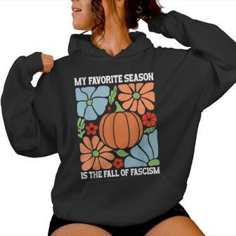 My Favoriteeason Is The Fall Of Fascismign Anti Fascism レディースパーカー - Kawaiitshirt