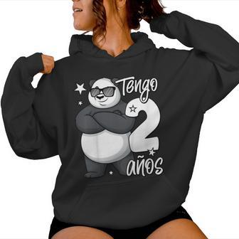 Niños 2º Cumpleaños Niño Chico 2 Años Niños Oso Panda Tengo 2 Años Sudadera con capucha para mujer - Regaloses