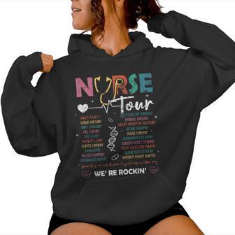 Nurse Tour We're Rockin' Cool Nurse Club Nursing Students Women Hoodie - Thegiftio UK