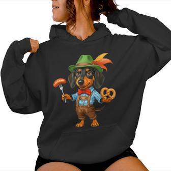 Oktoberfest Dachshund Cute Sausage Dog German Kids Women Hoodie - Thegiftio UK