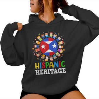Hispanic Heritage Month Cuban Puerto Rican Flag Boy Girl Women Hoodie - Thegiftio UK