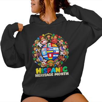 Hispanic Heritage Month Earth Childs Latin Flag Boy Girl Kid Women Hoodie - Thegiftio UK