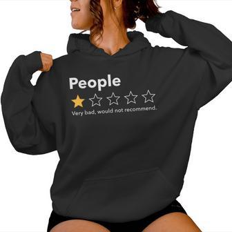 People One Star Would Not Recommend Saying Women Women Hoodie - Thegiftio UK