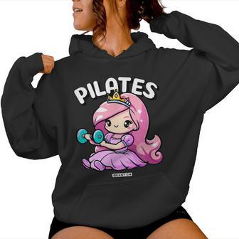 Pilates Princess Fitness Entrenamiento Lindo Es Gimnasio Sudadera con capucha para mujer - Regaloses