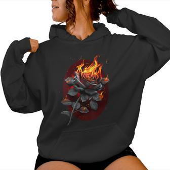 Piral Original – Rose Flamboyante – Rose Gothique Sweat à capuche femme - Cadeauxyz