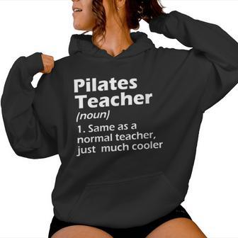 Profesor De Pilates Divertido Regalo Para Hombres Y Es Cuello Sudadera con capucha para mujer - Regaloses