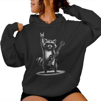 Raccoon Rock Music Band Guitare Homme Enfants Drôle Raton Laveur Sweat à capuche femme - Cadeauxyz