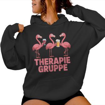 Therapie Gruppe Flamingo Mädels Freundinnen Party Kapuzenpullover für Damen - Geschenkecke