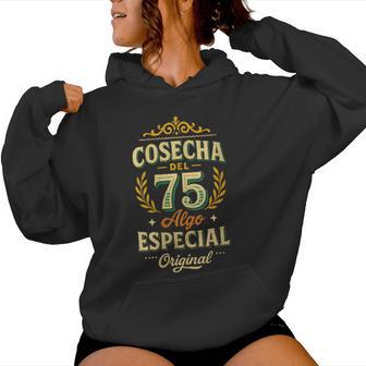 Regalo Cumpleaños Cosecha 75 Originalintage 1975 Especial Cuello Sudadera con capucha para mujer - Regaloses