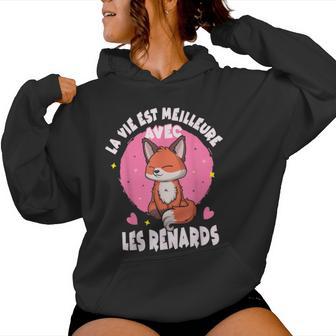 Renard Enfant Filleie Avec Les Renards Sweat à capuche femme - Cadeauxyz