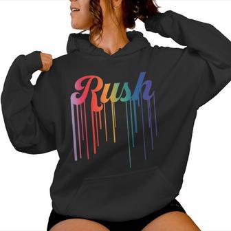 Retro Rush Name Vintage Hearts For Kids Meme Women Hoodie - Thegiftio UK