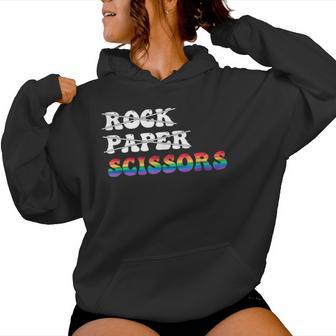 Rock Papercissors Lgbt Für Lesben Und Lesbische Frauen Kapuzenpullover für Damen - Geschenkecke