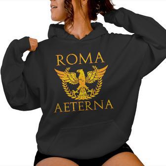 Roma Aeterna Imperio Romano Sudadera con capucha para mujer - Regaloses