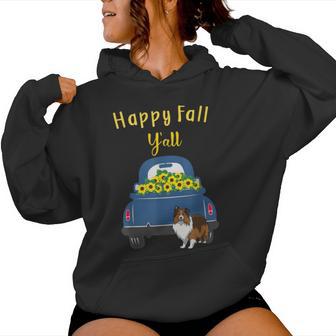 Sheltieheltie Happy Fall Y'allheltie Geschenk Kapuzenpullover für Damen - Geschenkecke