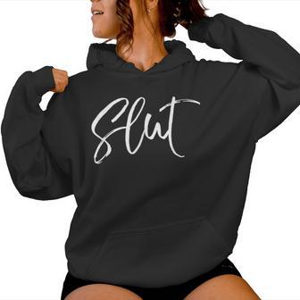 Slutty For For Public Naughty Adult Humor Slut Women Hoodie - Thegiftio UK