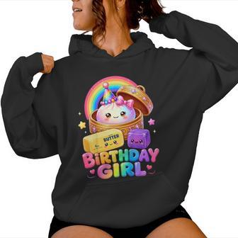 Squishy Dumpling Birthday Party Kawaii Birthday Girl Women Hoodie | Seseable UK
