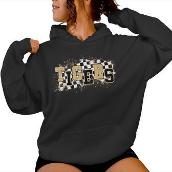 Tigers School Spirit Sports Mom Gold Tiger Pride Mascot Women Hoodie - Thegiftio UK