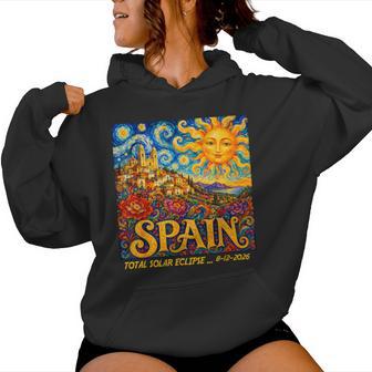 Total Solar Eclipse Spain Sea 12 August 2026 Kids Women Hoodie - Thegiftio UK