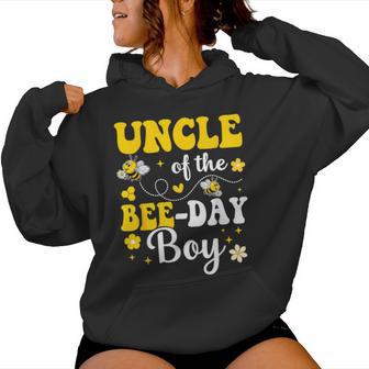 Uncle Of The Bee Day Boy Bee Birthday Party Matching Family Women Hoodie - Thegiftio UK