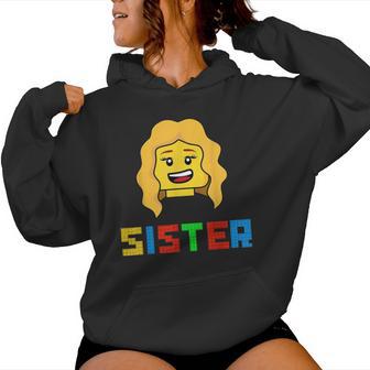 Unique Family Sister Master Builder Building Bricks Blocks Women Hoodie - Monsterry CA