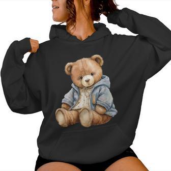 e Avec Motif Ours En Peluche Mignon Pour Hommes S Enfants Manche Longue Sweat à capuche femme - Cadeauxyz