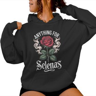 Vintage Anything Selenas Rose For Kids Women Hoodie - Thegiftio UK