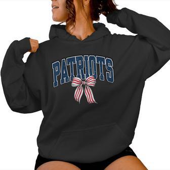 Vintage Patriot Bow School Spirit Kids Women Hoodie | Seseable UK