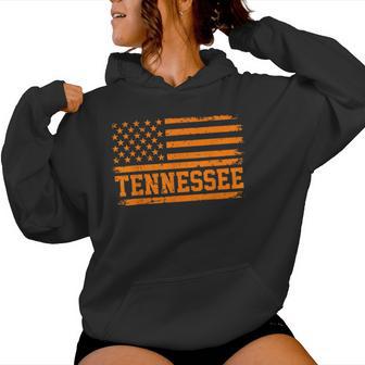 Vintage Tennessee Flag Tn Orange State Pride Kids Women Hoodie | Seseable UK