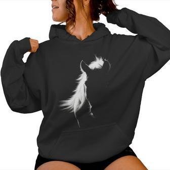 Vintage Western Horse Silhouette Horse Riding Lover Women Hoodie - Thegiftio UK
