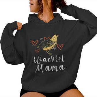Wachtel Flüsterin Wachtel Mama Kapuzenpullover für Damen - Geschenkecke