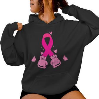Warrior Gants De Boxe Pour La Lutte Contre Le Cancer Duein Motif Graphique Rose Sweat à capuche femme - Cadeauxyz