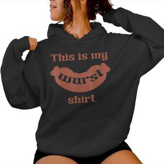 This Is My Wurst Sausage German Kids Women Hoodie - Thegiftio UK