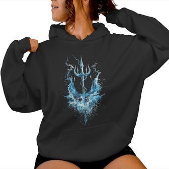 Ymbole Poséidon Trident Grec Dieu Mythologie Sweat à capuche femme - Cadeauxyz