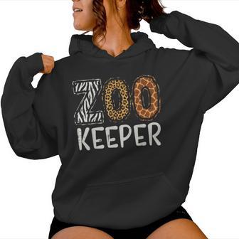 Zoo Keeper Animal Print Safari Zoo Keeper Kids Women Hoodie - Thegiftio UK