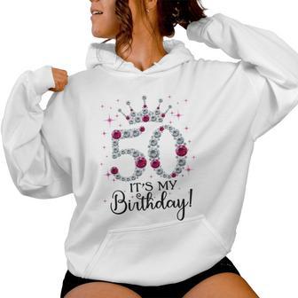50 Años De Edad Es Mi Cumpleaños Para Regalo Divertido In Mangas Sudadera con capucha para mujer - Regaloses