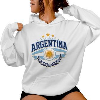 Argentina Flag Vintage S For Kids Patriotic Women Hoodie - Thegiftio UK