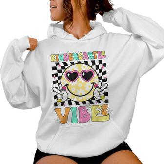 Back To School Kindergarten Vibes Daisy Smile Face Girl Women Hoodie - Thegiftio UK
